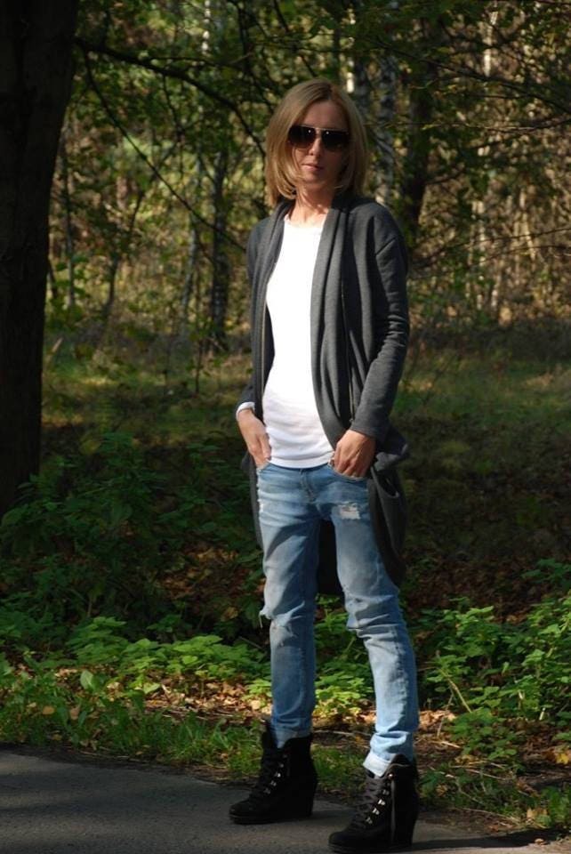 Langes Baumwoll-Sweat Mit Reißverschlüssen Hannah Sweatshirt/Größe 42 | xl von SistersBrand