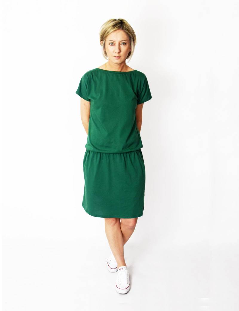 Mini Baumwollkleid Mit Taschen, Made in Poland, S-xxl, Spaalla Kleid von SistersBrand