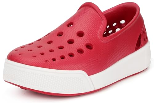 Badeschuhe Kinder Wasserschuhe Schwimmschuhe Strandschuhe Aquaschuhe Schnell Trocknend Jungen Mädchen Slip On Gartenschuhe Baby Leicht Strand Sandalen,Rot,22-22.5 EU von Sisttke