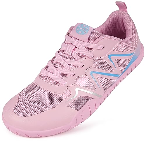 Barfußschuhe Herren Damen Minimalistische Traillaufschuhe Fitnessschuhe Laufschuhe Weich Leicht Zehenschuhe Rutschfest Barfuss Schuhe Barfuß Sneaker Minimalschuhe Weit Zehenbox Hallenschuhe,Rosa,38 EU von Sisttke