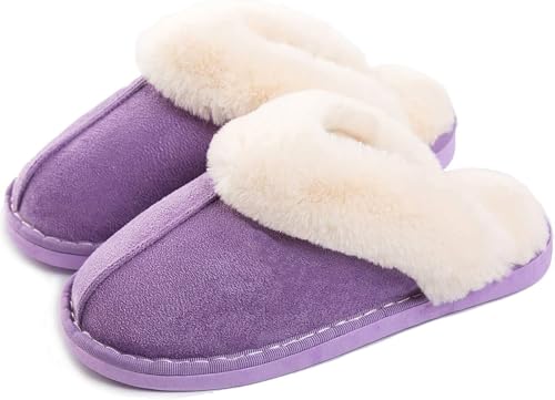 Damen Hausschuhe Herren Pantoffeln Winter Warme Weiche Slippers Plüsch Flauschige Flache Schuhe von Sisttke