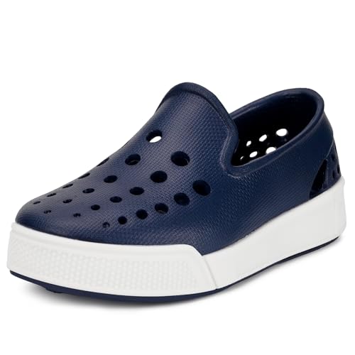 Sisttke Badeschuhe Wasserschuhe Strandschuhe Mädchen Junge Schwimmschuhe Leicht Weich rutschfeste Aquaschuhe Sportschuhe Outdoor Kleinkinder Lauflernschuhe,Dunkelblau,19.5-20 EU von Sisttke