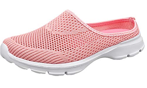 Sisttke Hausschuhe Damen Clogs Herren Slip On Pantoffeln Sommer Outdoor Atmungsaktiv Bequeme Gartenschuhe rutschfest Badelatschen,Pink-DD,36 EU von Sisttke