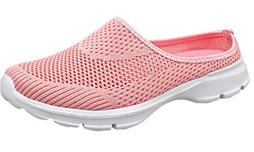 Sisttke Hausschuhe Damen Clogs Herren Slip On Pantoffeln Sommer Outdoor Atmungsaktiv Bequeme Gartenschuhe rutschfest Badelatschen,Pink-HH,40 EU von Sisttke