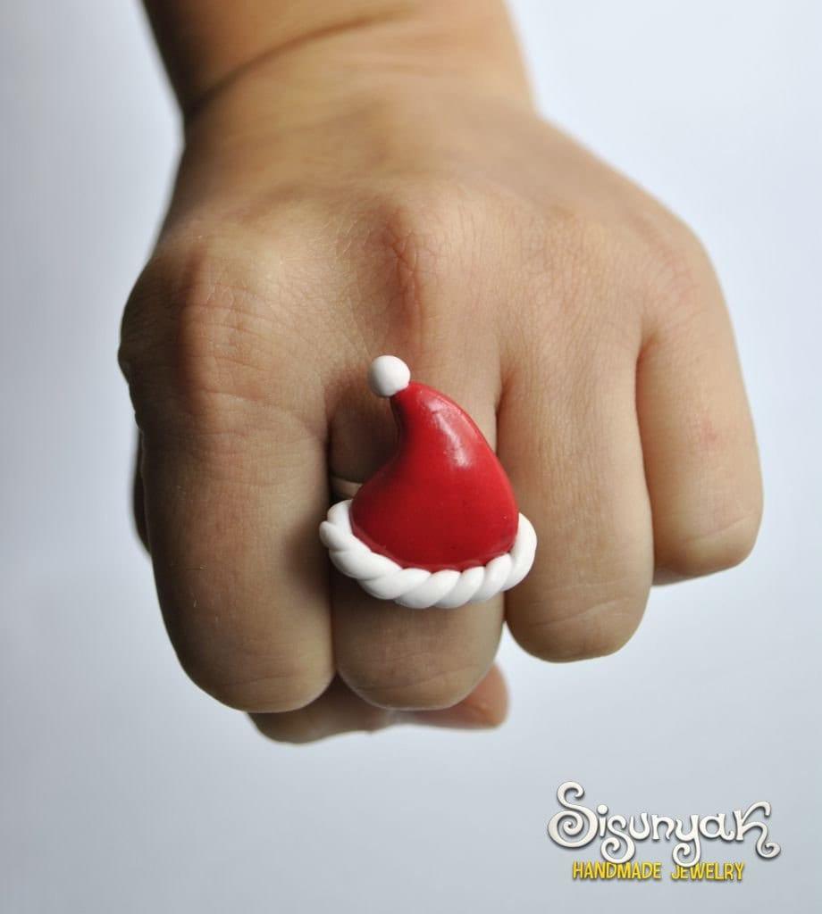 Nikolausmütze Ring - Weihnachtsmütze Weihnachten Geschenke Für Sie von Sisunyak