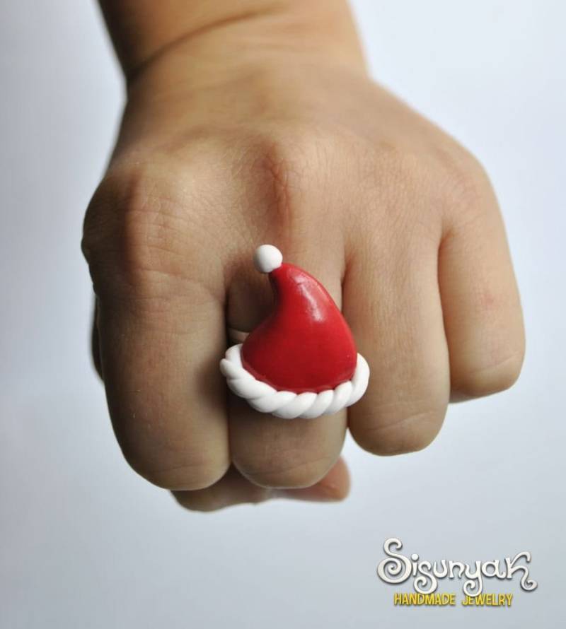 Nikolausmütze Ring - Weihnachtsmütze Weihnachten Geschenke Für Sie von Sisunyak