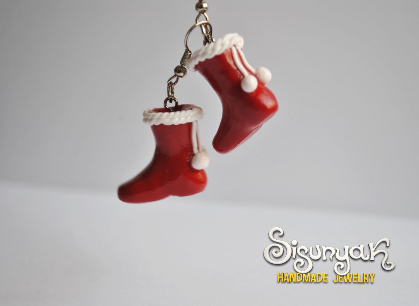 Rote Weihnachtssocken Ohrringe - Geschenke Für Sie von Sisunyak