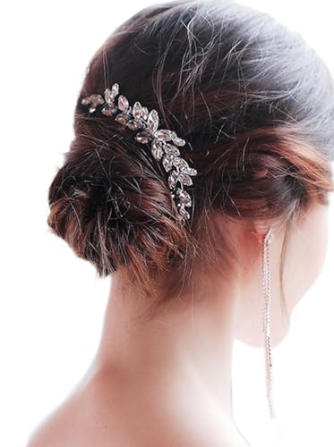 Sither Braut Strass Haarspange für Hochzeit Party Kristall Haarspange für Frauen Haarkamm Haarschmuck für Braut Kopfschmuck für Party Abschlussball Geschenk (Stil 2) von Sither