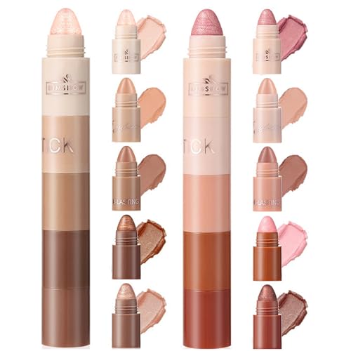 Sitovely 10 Farben Schimmernder Matter Lidschattenstift, Metallic Glitzer Eyeshadow Pencil, Wasserfester Matter Creme Eye Shadow Eyeliner Brightener Pencil Crayon, Perlmutt Glitzer Eyeshadow Stick von Sitovely