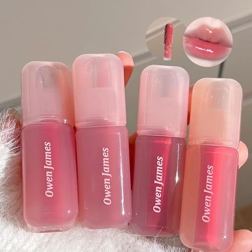 Sitovely Jelly Lipgloss Feuchtigkeitsspendender Lip Glaze, Glänzender Praller Lip Gloss Lang anhaltender Antihaftbeschichteter Becher Getönter Lippenbalsam, Flüssiger Lippenstift mit Glas Finish von Sitovely