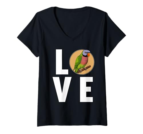 Damen Sittiche Sittich T-Shirt mit V-Ausschnitt von Sittiche Sittich Tier Shop