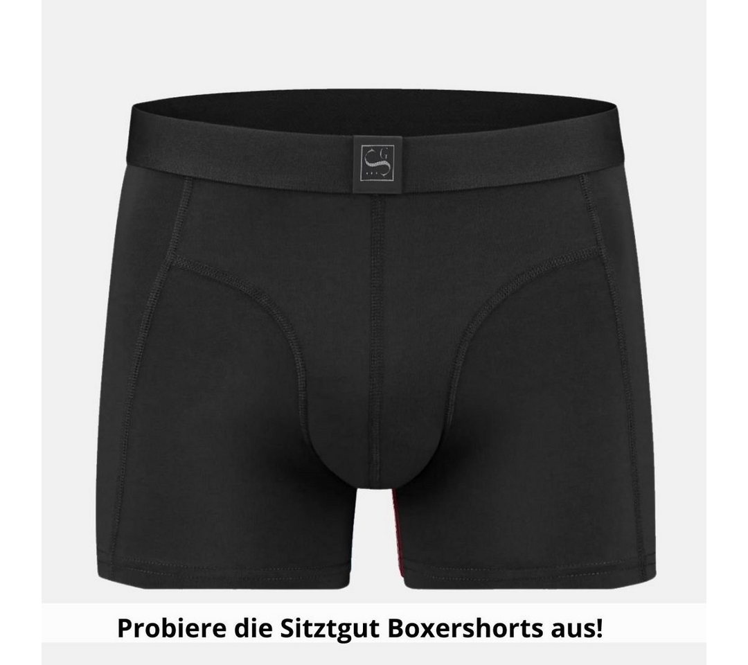 Sitztgut Boxershorts Premium Unterhosen für Herren und Jungen (Set, 1-St) perfekter Sitz dank 7-teiliger Schnitt statt 3-teilig, aus Baumwolle von Sitztgut