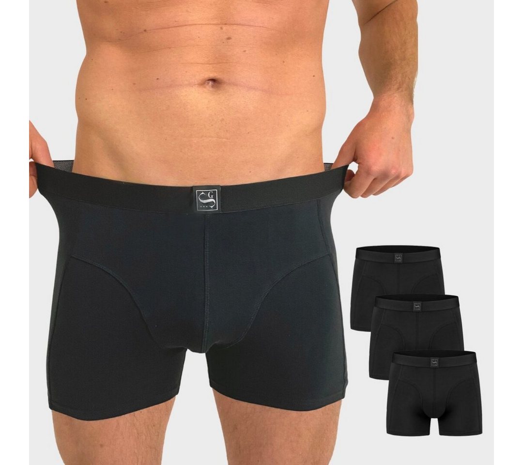 Sitztgut Boxershorts Premium Unterhosen für Herren und Jungen (Set, 10-St) perfekter Sitz dank 7-teiliger Schnitt statt 3-teilig, aus Baumwolle von Sitztgut