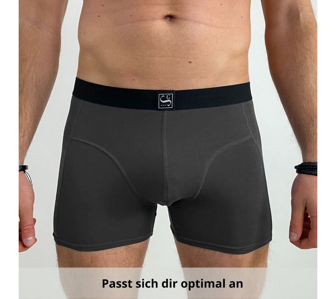 Sitztgut Boxershorts Premium Unterhosen für Herren und Jungen (Set, 3-St) perfekter Sitz dank 7-teiliger Schnitt statt 3-teilig, aus Baumwolle von Sitztgut