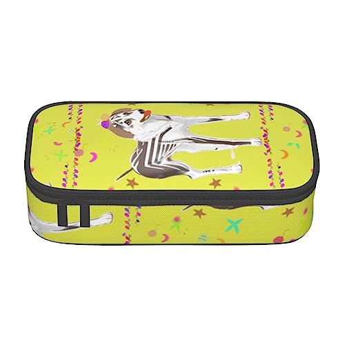 Cartoon Grau Und Weiß Hund Große Kapazität Bleistift Stift Fall Büro Große Lagerung Hohe Kapazität Tasche Beutel Halter Box Organizer, Stift Tasche von Siulas