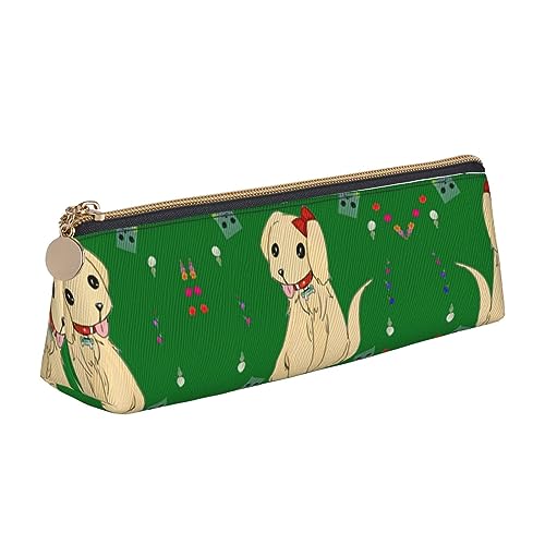 Cartoon Hund auf Gras Große Kapazität Bleistift Fall Stift Einfache Schreibwaren Tasche Büro Organizer Marker Pouch Multifonction Box Make-up Tasche von Siulas