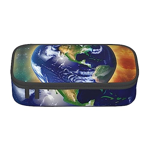 Cosmic Earth Große Kapazität Federmäppchen Büro Große Aufbewahrung Hohe Kapazität Tasche Tasche Halter Box Organizer Stifttasche von Siulas