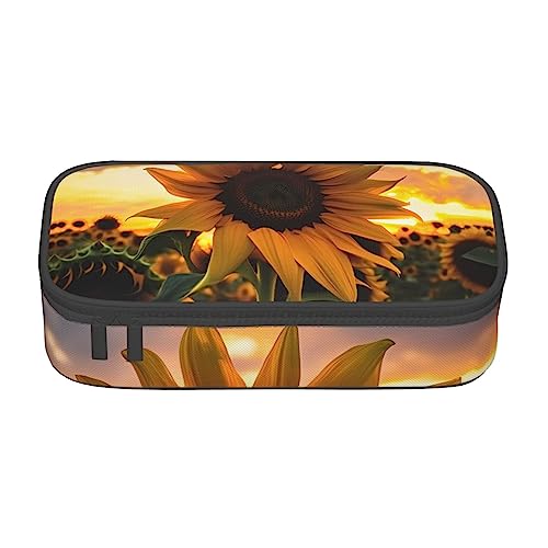 Farm Sonnenblume Große Kapazität Bleistift Stift Fall Büro Große Lagerung Hohe Kapazität Tasche Beutel Halter Box Organizer, Stifttasche von Siulas