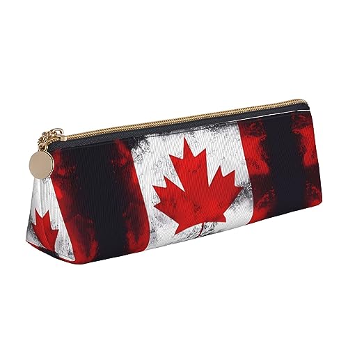 Federmäppchen mit kanadischer Flagge, großes Fassungsvermögen, einfache Schreibwarentasche, Büro-Organizer, Marker-Tasche, Multifonktionsbox, Make-up-Tasche von Siulas