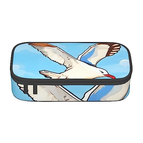 Fliegende Möwen Große Kapazität Bleistift Stift Fall Büro Große Lagerung Hohe Kapazität Tasche Beutel Halter Box Organizer, Stifttasche von Siulas