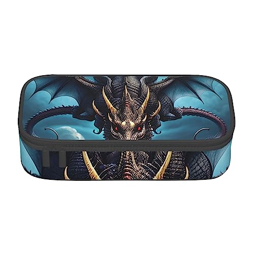 Fliegender Drache Große Kapazität Bleistift Stift Fall Büro Große Lagerung Hohe Kapazität Tasche Beutel Halter Box Organizer, Stifttasche von Siulas