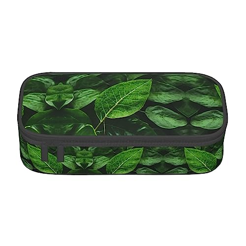 Grünes Blatt Natur Große Kapazität Bleistift Stift Fall Büro Große Lagerung Hohe Kapazität Tasche Beutel Halter Box Organizer, Stifttasche von Siulas