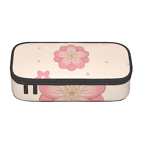 Kleine rosa Kirschblüten Große Kapazität Bleistift Stift Fall Büro Große Lagerung Hohe Kapazität Tasche Beutel Halter Box Organizer, Stifttasche von Siulas