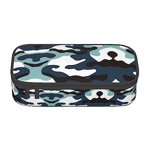 Marine Camouflage Große Kapazität Bleistift Stift Fall Büro Große Lagerung Hohe Kapazität Tasche Beutel Halter Box Organizer, Stifttasche von Siulas