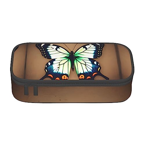 Niedlicher kleiner Schmetterling Große Kapazität Bleistift Stift Fall Büro Große Lagerung Hohe Kapazität Tasche Beutel Halter Box Organizer, Stifttasche von Siulas