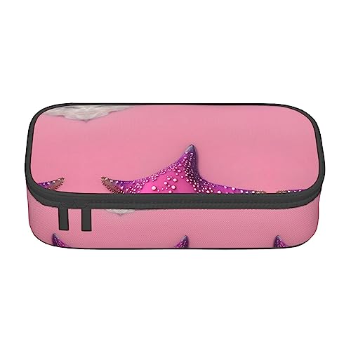 Pink Sand Beach Große Kapazität Bleistift Stift Fall Büro Große Lagerung Hohe Kapazität Tasche Beutel Halter Box Organizer, Stiftebeutel von Siulas