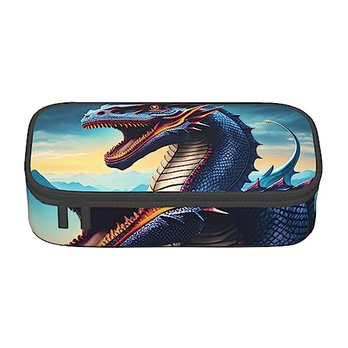 Roaring Dragon Big Capacity Pencil Pen Case Office Large Storage High Capacity Bag Pouch Holder Box Organizer, Pen Bag von Siulas