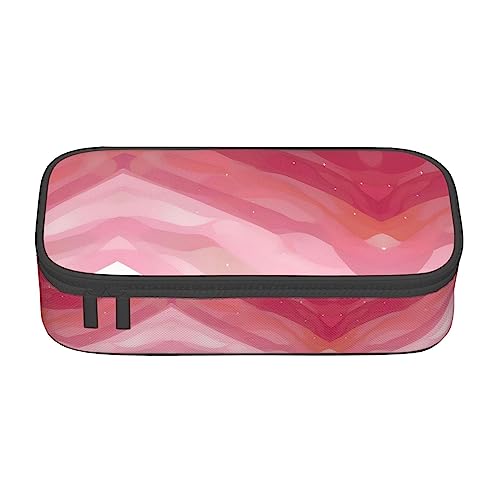 Rosa Farbverlauf Stil Große Kapazität Bleistift Stift Fall Büro Große Lagerung Hohe Kapazität Tasche Beutel Halter Box Organizer, Stift Tasche von Siulas