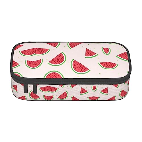 Rosa Wassermelone Große Kapazität Bleistift Stift Fall Büro Große Lagerung Hohe Kapazität Tasche Beutel Halter Box Organizer, Stift Tasche von Siulas