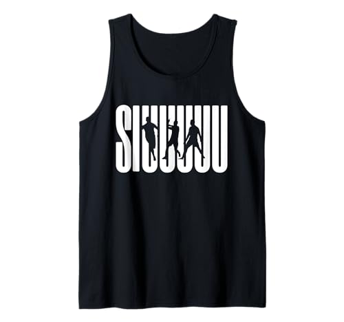 Siuuu Lustiger Fußball Jungen Männer Frauen Fußballspieler Tank Top von Siuuu Funny Soccer Present for Soccer lovers