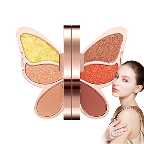 Siuwddee Augen-Palette Make-up, Make-up-Lidschatten-Palette | 6-Farben-Augenpalette mit einzigartiger Form | Wasserfester Lidschatten, mattes, schimmerndes Make-up, glitzernde, hochpigmentierte, Siuwddee Augen-Palette Make-up, Make-up-Lidschatten-Palette | 6-Farben-Augenpalette mit einzigartiger Form | Wasserfester Lidschatten, mattes, schimmerndes Make-up, glitzernde, hochpigmentierte, von Siuwddee