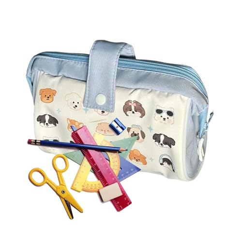 Siuwddee Federmäppchen | Großes Federmäppchen Stiftetasche,Lineal Organizer mit Reißverschluss Aufbewahrung für Journaling Pendeln Reisen Malen und Notizen von Siuwddee