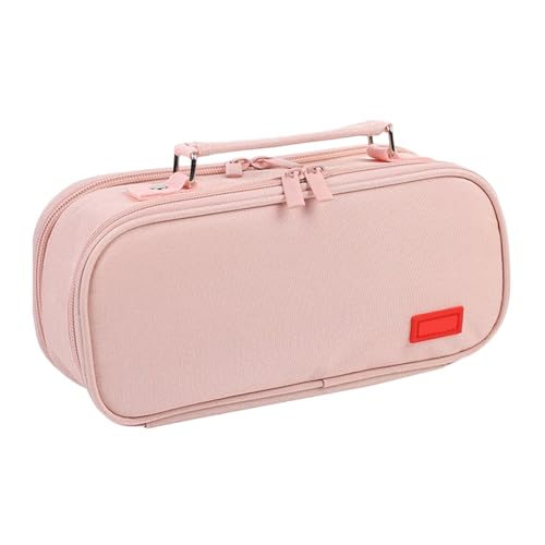 Siuwddee Federmäppchen Mit Tragegriff - Tragbare A4 Federtasche | Organizer Für Arbeitsplatz Schule Desktop Basteln Studio Reisen Wohnheim Make-up von Siuwddee
