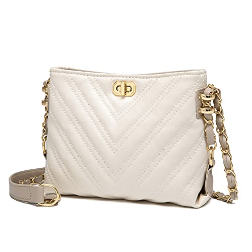 Kleine Crossbody-Taschen für Frauen, Geldbörsen, modische Lederhandtaschen, Schultertasche, Beige2, Small Kleine Crossbody-Taschen für Frauen, Geldbörsen, modische Lederhandtaschen, Schultertasche, Beige2, Small von Sivim