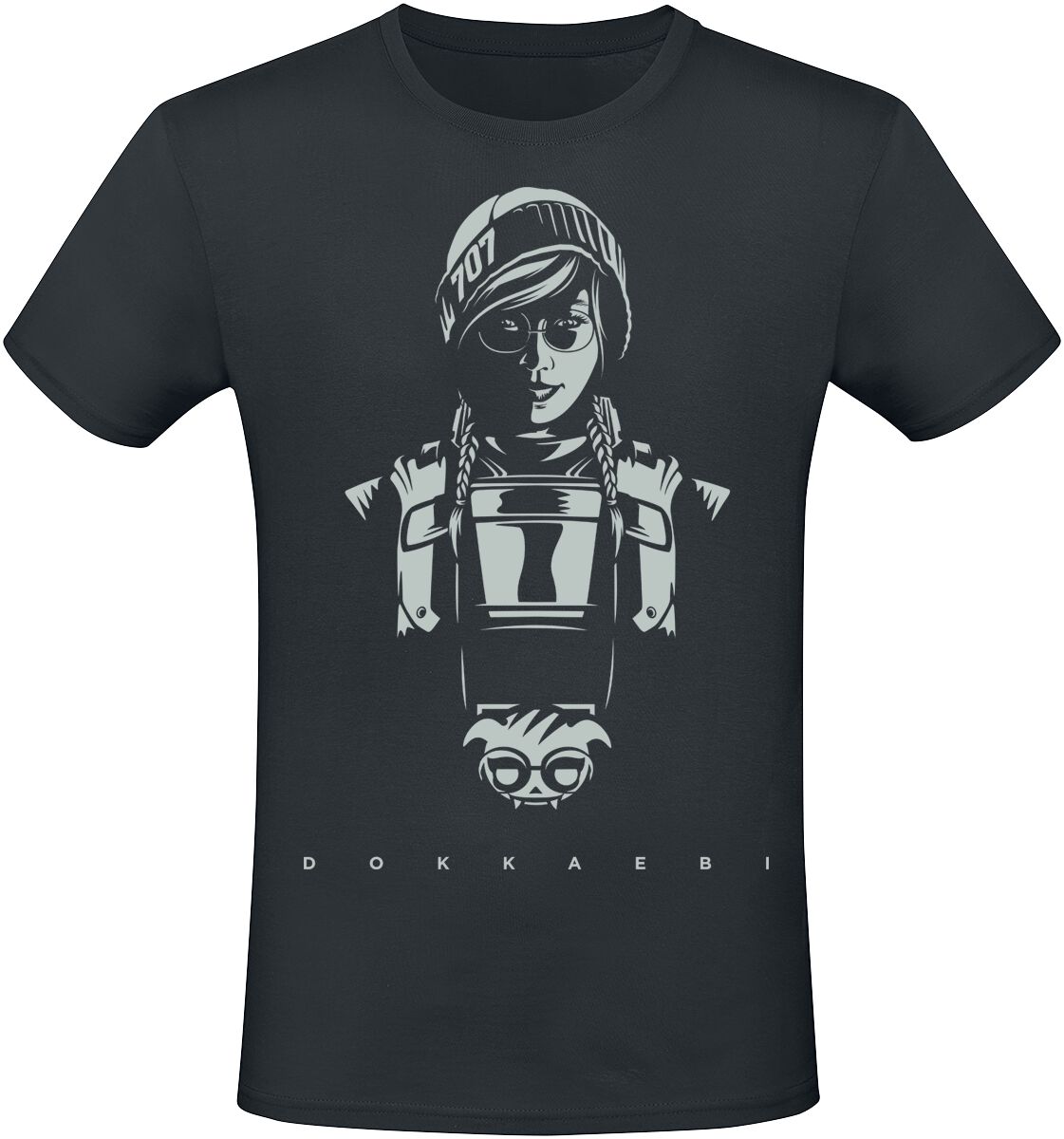 Six Siege Dokkaebi T-Shirt schwarz in XXL von Six Siege