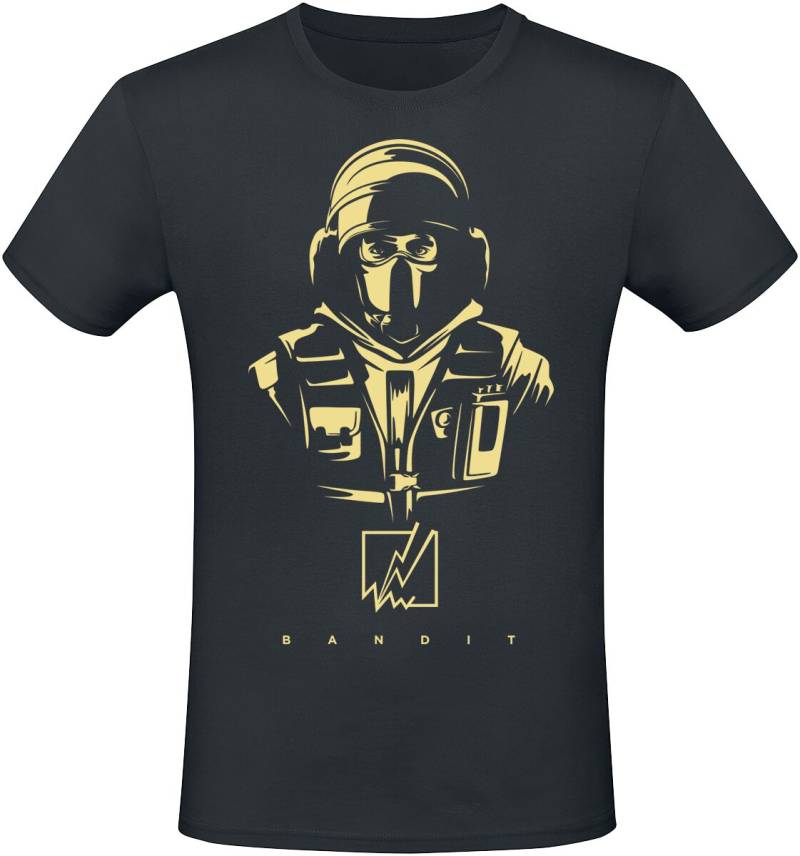 Six Siege - Gaming T-Shirt - Bandit - S bis XXL - für Männer - Größe L - schwarz  - EMP exklusives Merchandise! von Six Siege