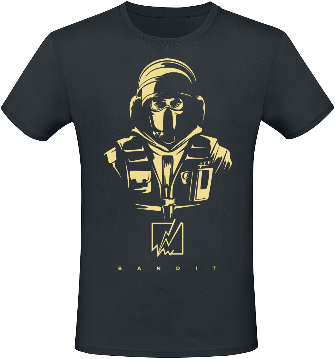 Six Siege - Gaming T-Shirt - Bandit - S bis XXL - für Männer - Größe M - schwarz  - EMP exklusives Merchandise! von Six Siege