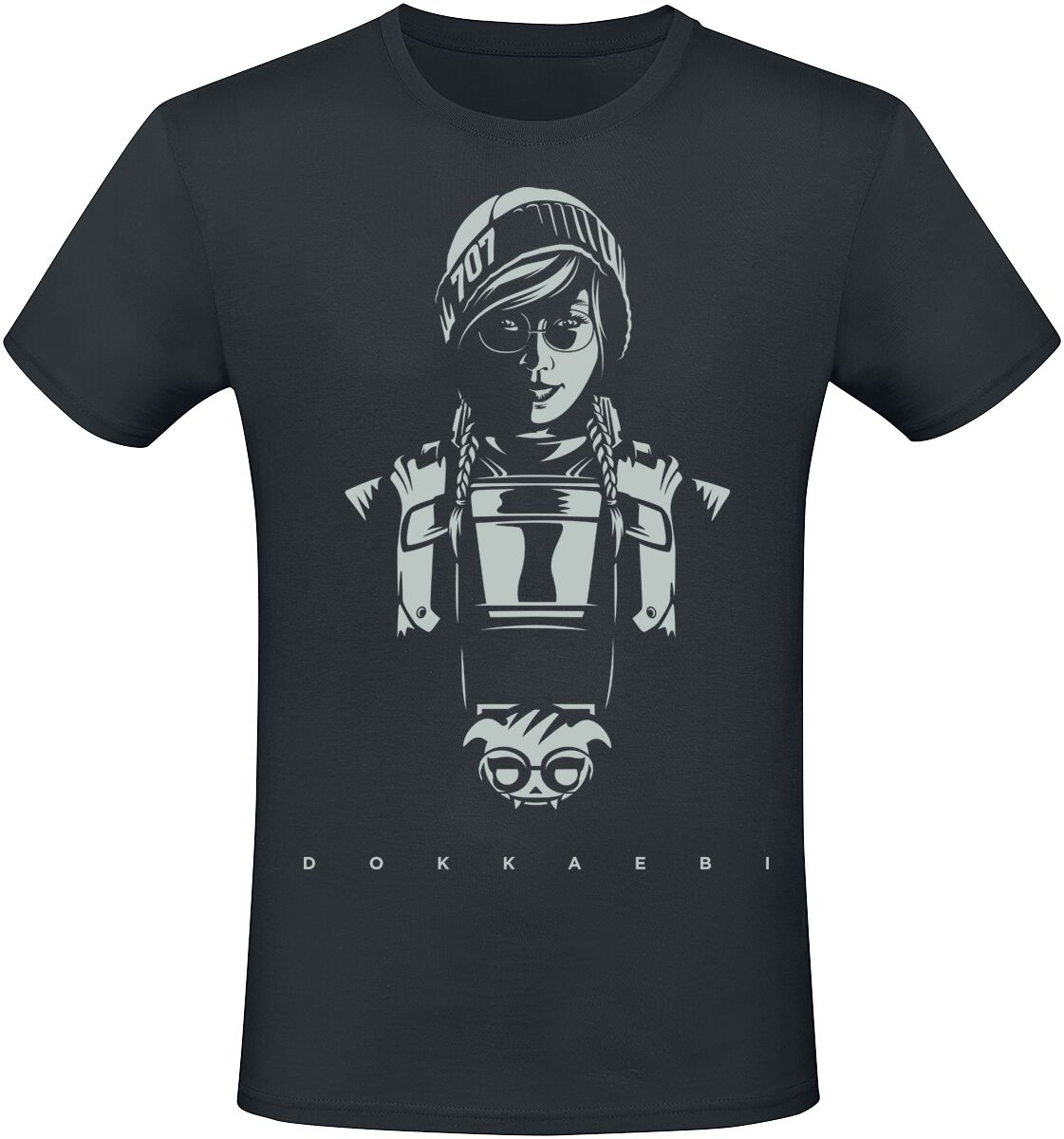 Six Siege - Gaming T-Shirt - Dokkaebi - S bis XXL - für Männer - Größe M - schwarz  - EMP exklusives Merchandise! von Six Siege
