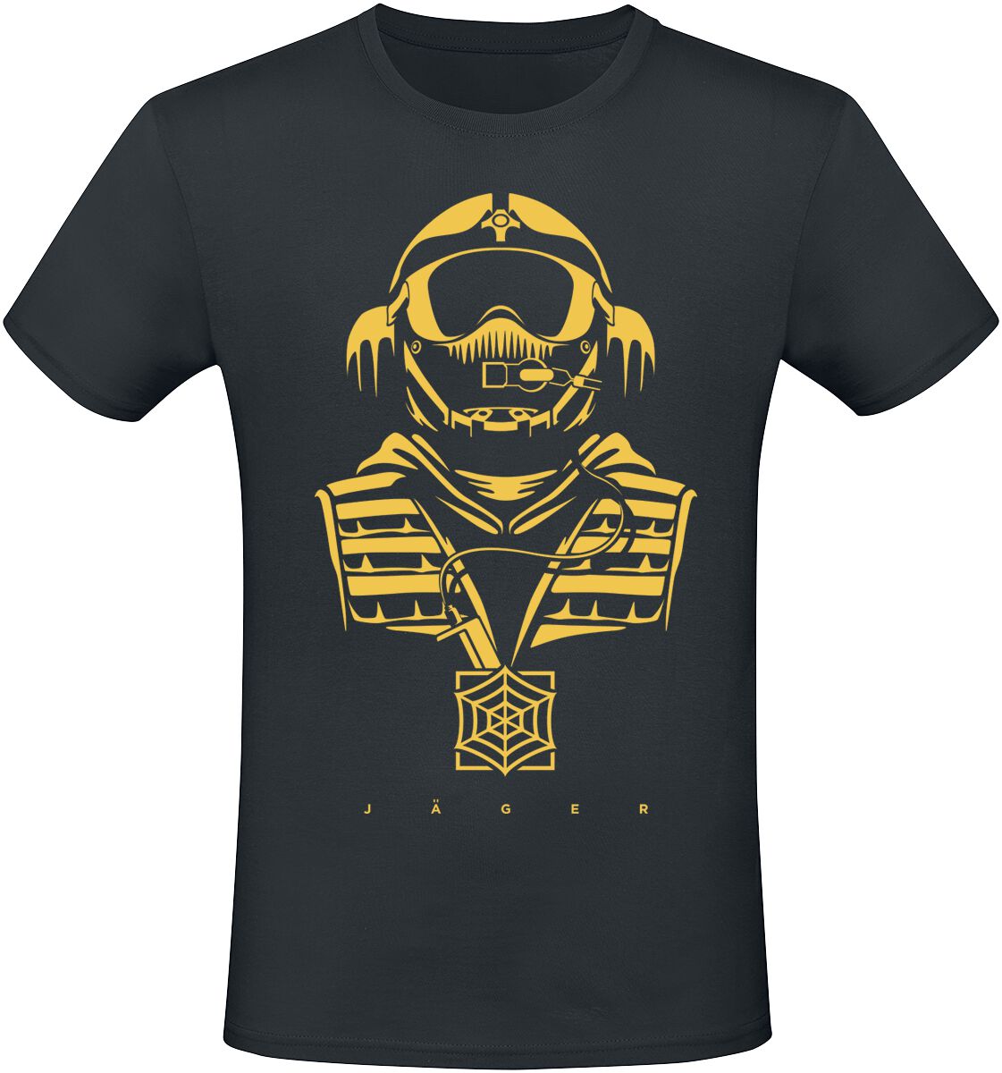 Six Siege - Gaming T-Shirt - Jäger - S bis XXL - für Männer - Größe S - schwarz  - EMP exklusives Merchandise! von Six Siege