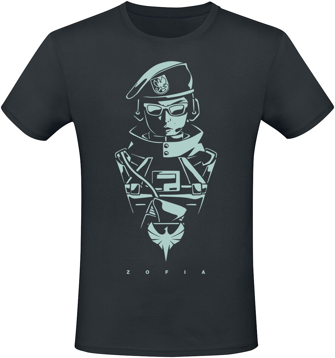 Six Siege - Gaming T-Shirt - Zofia - S bis XXL - für Männer - Größe M - schwarz  - EMP exklusives Merchandise! von Six Siege