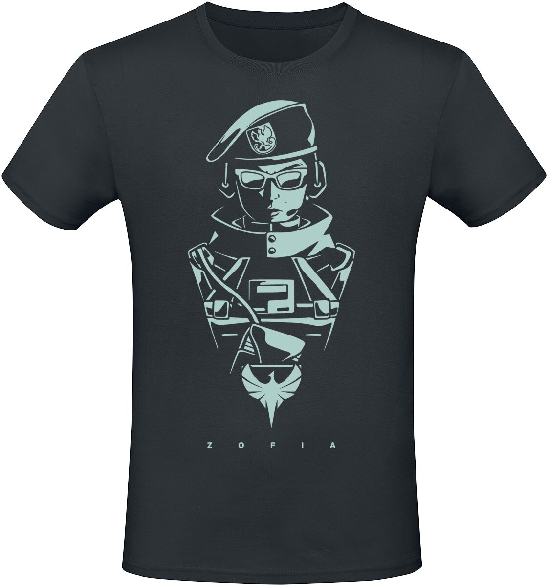 Six Siege Zofia T-Shirt schwarz in S von Six Siege