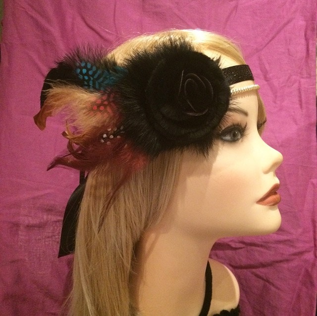 1920Er Jahren Inspiriert Verzieren Feather Flapper Grün Schwarz Stirnband Rot Braun Headpiece Perlen 20Er 20 S Feder Art Déco Dekorative Gatsby | 626 1920Er Jahren Inspiriert Verzieren Feather Flapper Grün Schwarz Stirnband Rot Braun Headpiece Perlen 20Er 20 S Feder Art Déco Dekorative Gatsby | 626 von SixFeathersStudio