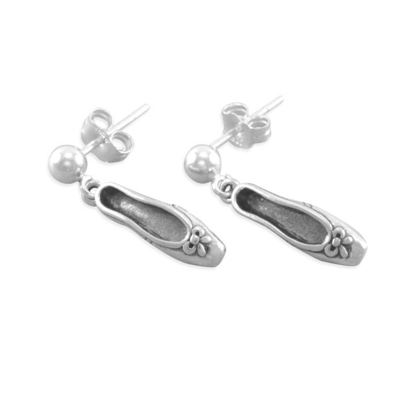 Ballettschuh Ohrringe Aus 925Er Silber Spitzenschuh Tänzerin Geschenk von SixSistersBeadworks