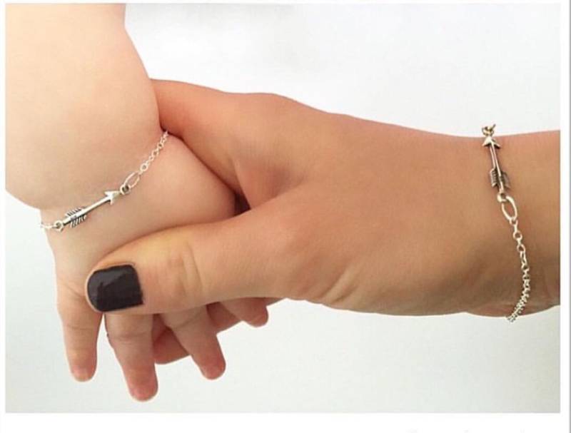 sterling Silber Mutter Tochter Pfeil Armbänder Schmuckset Mit Geburtsstein von SixSistersBeadworks
