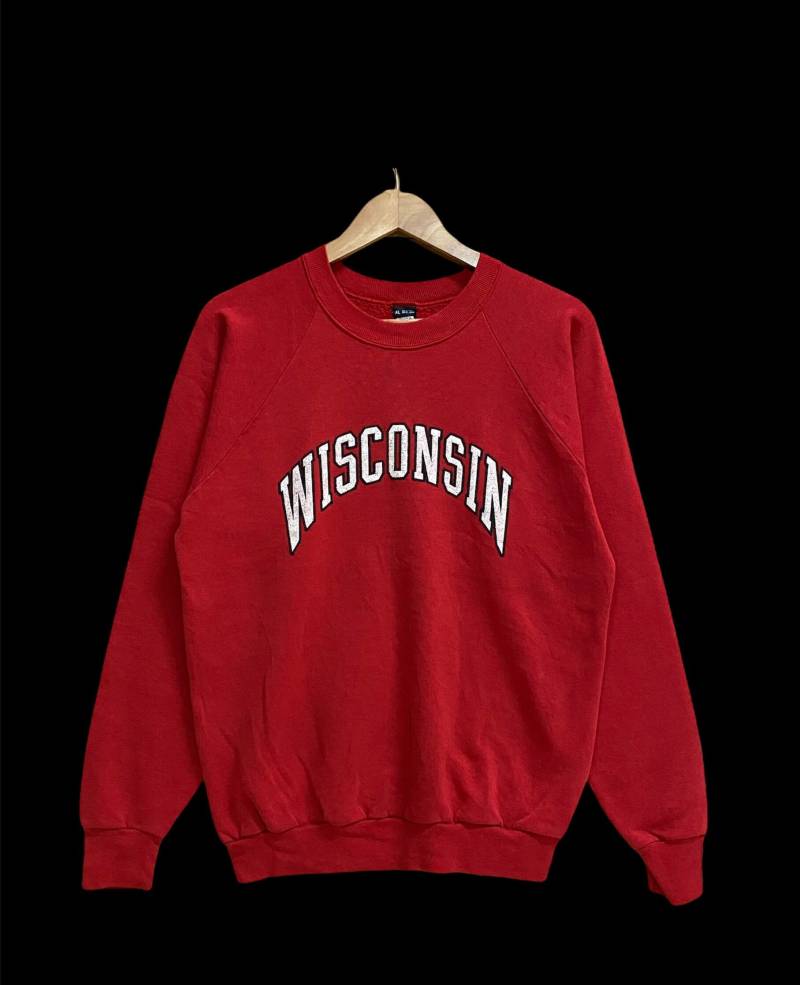 Vintage University Wisconsin Rechtschreibout Crewneck Sweatshirt Gr. Xl Passt M von SixStonesStore