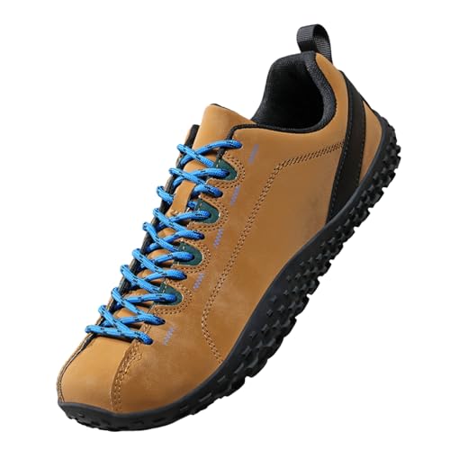 Barfußschuhe große Outdoor-Wanderschuhe Freizeitschuhe verdickte Baumwollschuhe für Männer und Frauen breite Handfläche wasserdichte Schuhe 2568Braun42 von Sixfox